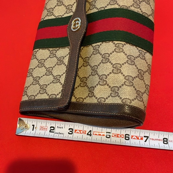 AUTHENTIC VINTAGE GUCCI PVC/LEATHER CLUTCH - Picture 16 of 16